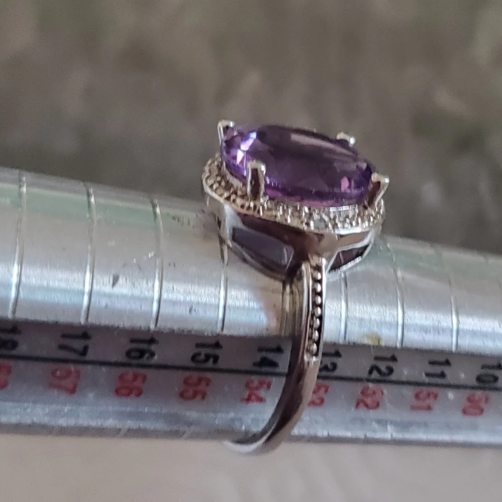 Genuine Amethyst ring - Picture 9 of 10